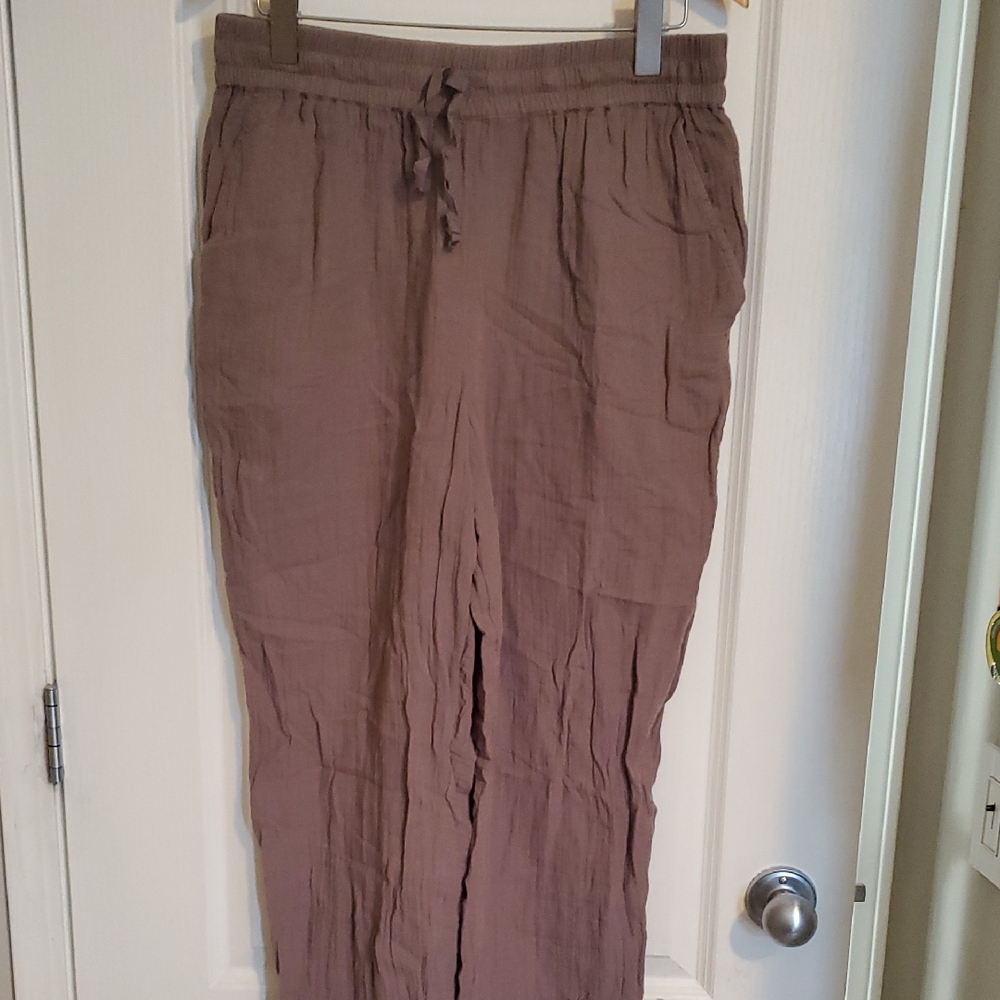 Roots Women's Ankle Cropped Drawstring Pants - Brown